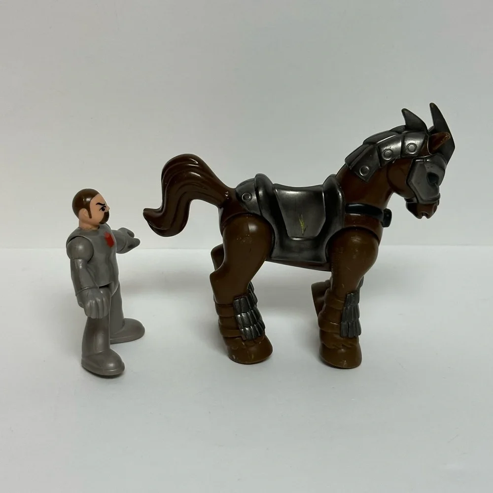 Imaginext SIR ANGUS Knight Armored Horse Figures Fisher Price 2011